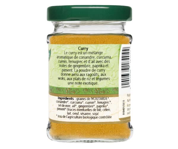 Curry bio - Flacon verre - BioWagner
