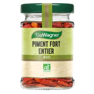 Piment fort entier bio - Flacon verre - BioWagner